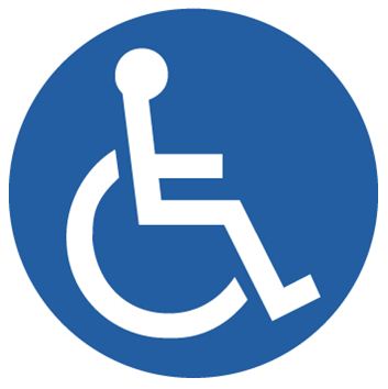 Handicapped Symbol 17" diam.